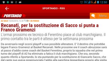 Sportando - RSS capture d'écran 3