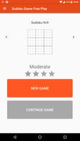 Sudoku Game Free Play Affiche