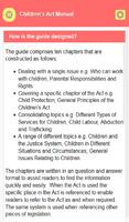 Child Act Manual capture d'écran 1
