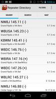 The ARRL Repeater Directory screenshot 2