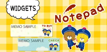 Memo pad TINY TWIN BEARS notes