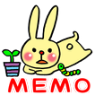 Memo Pad Widget RABBIT Free