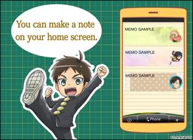 Sticky Note Attack on titan captura de pantalla 1