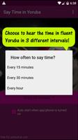 برنامه‌نما Say time in Yoruba (FREE) عکس از صفحه