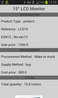 OpenERP Products اسکرین شاٹ 3