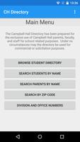 برنامه‌نما Campbell Hall Directory عکس از صفحه