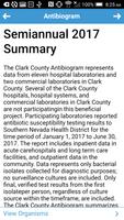 Clark County NV Antibiogram capture d'écran 1