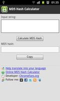 MD5 Hash Calculator Plakat