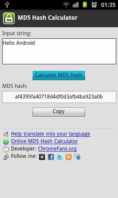 Скачать калькулятор хеша MD5 APK для Android