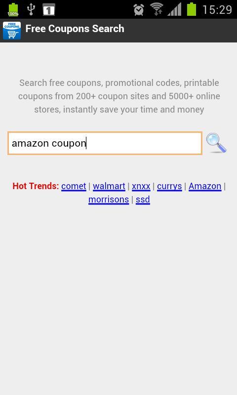 Free Coupons Search For Android Apk Download