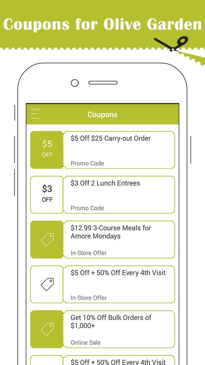 Coupons For Olive Garden For Android Apk Download