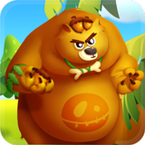 angry bear run 3D icône
