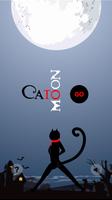 Cat to moon Affiche