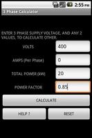 3 PHASE POWER CALCULATOR capture d'écran 1