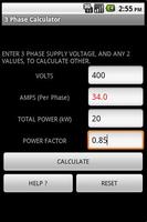 3 PHASE POWER CALCULATOR capture d'écran 2