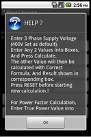 3 PHASE POWER CALCULATOR screenshot 3