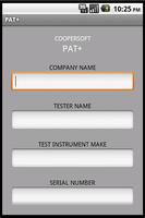 PAT+ Pro PAT TESTING SOFTWARE تصوير الشاشة 1