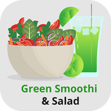 Green Salad Recipes & Smoothie Recipes icône