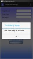 Total Water Of Body Ekran Görüntüsü 2