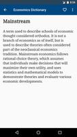 Economics dictionary  offline capture d'écran 2