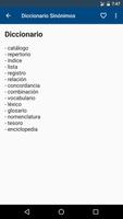 Spanish synonyms dictionary capture d'écran 3