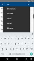 Spanish synonyms dictionary capture d'écran 2