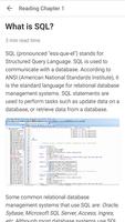 Learn SQL - SQL Tutorial capture d'écran 1