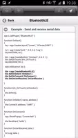 DroidScript - BluetoothLE Plugin captura de pantalla 1