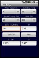Cable Impedance Calculator Zs capture d'écran 1