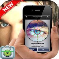 eye scanner app_locker Simulate prank پوسٹر