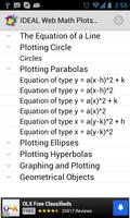 IDEAL Web Math Plots/Geometry স্ক্রিনশট 1