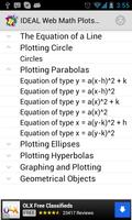 IDEAL Web Math Plots/Geometry capture d'écran 1