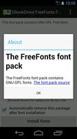 EBookDroid FreeFonts FontPack capture d'écran 1