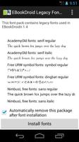 EBookDroid Legacy FontPack الملصق