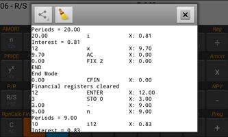 RpnCalc Financial Calculator تصوير الشاشة 1