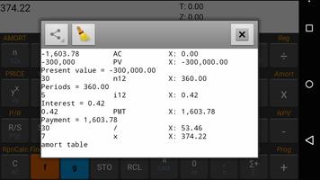 RpnCalc Financial beta screenshot 2