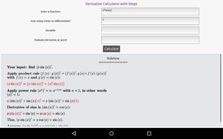 Derivative Calculator پوسٹر