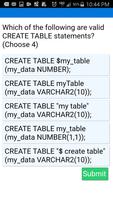 Oracle SQL Exam (1Z0-071) Flas capture d'écran 1