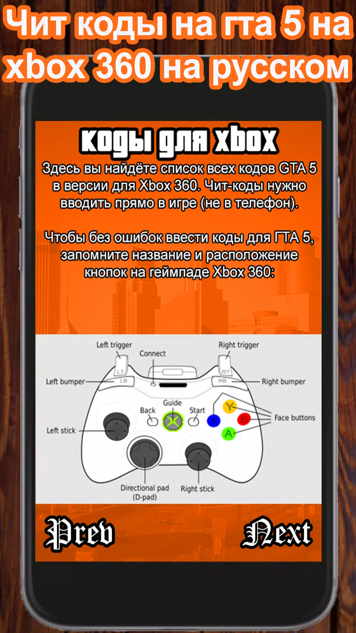 Чит Коды Xbox 360 На Русском Для Гта 5 APK for Android Download