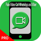 Fake Video Call WhatsApp ikon