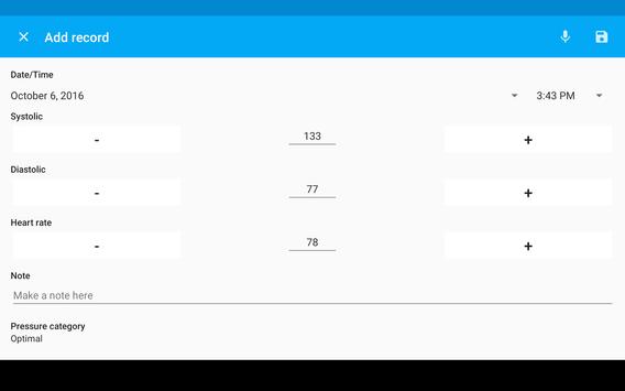 Blood Pressure Diary 截图 12