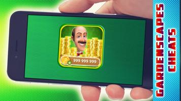 Coins Cheats For Gardenscapes New Acres prank Affiche