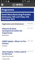 MHRA GMP/GDP Event App 2015 Screenshot 1