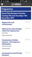 MHRA GMP/GDP Event App 2015 syot layar 2