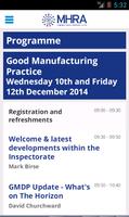 MHRA GMP/GDP 2014 - Event App capture d'écran 1