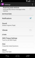 POP SMS (Popup SMS for Kitkat) تصوير الشاشة 1