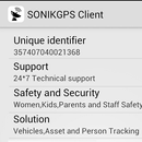 SONIKGPS Tracker Application aplikacja