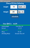 BMI Calculator capture d'écran 2