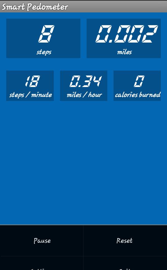 Smart pedometer. Pedometer Counter na Android.
