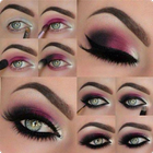 Maquillage des yeux icône